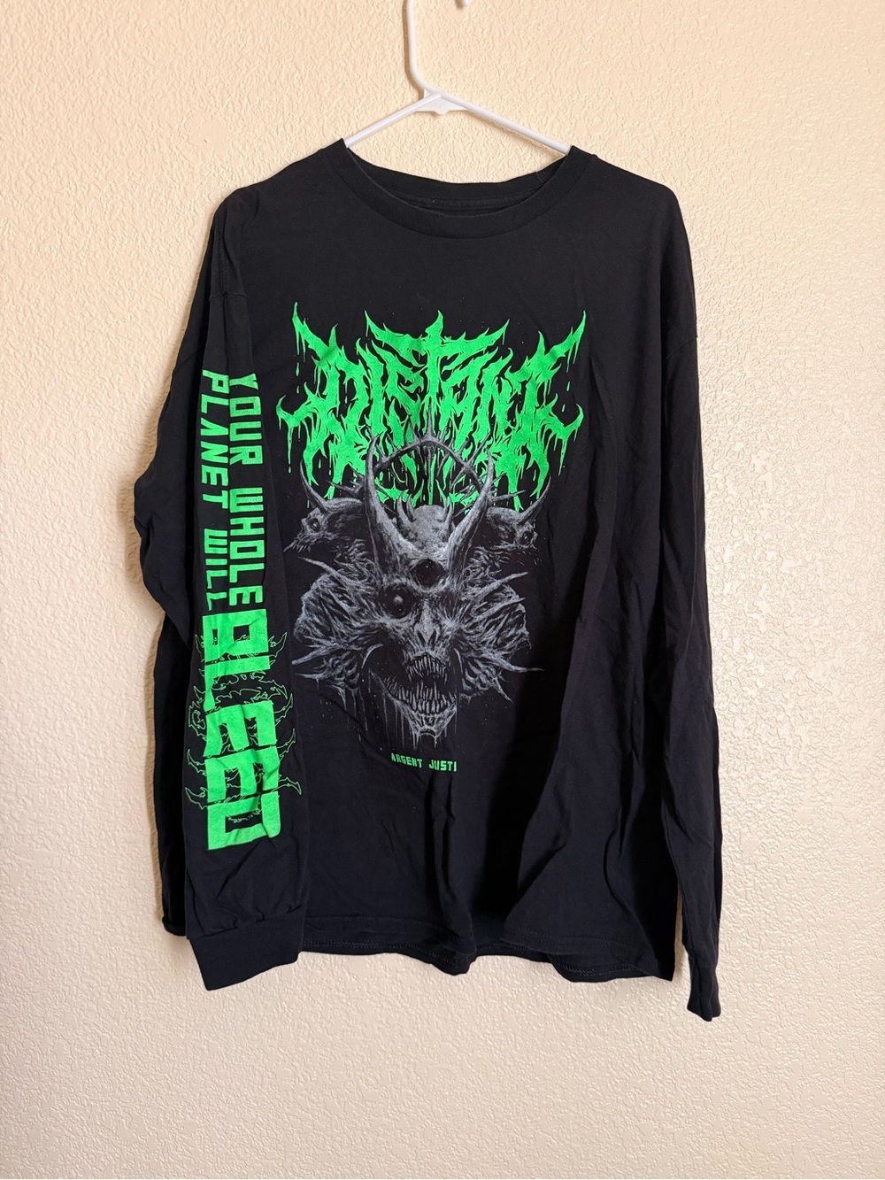 DISTANT long sleeve band tee size XL